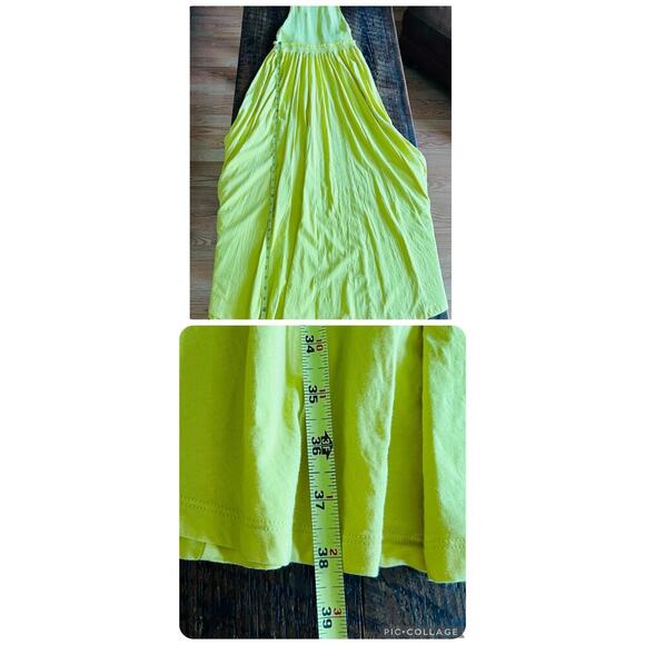Anthropologie Daily Practice Jump High Yellow Maxi Cutout Sundress Size … - Picture 10 of 11